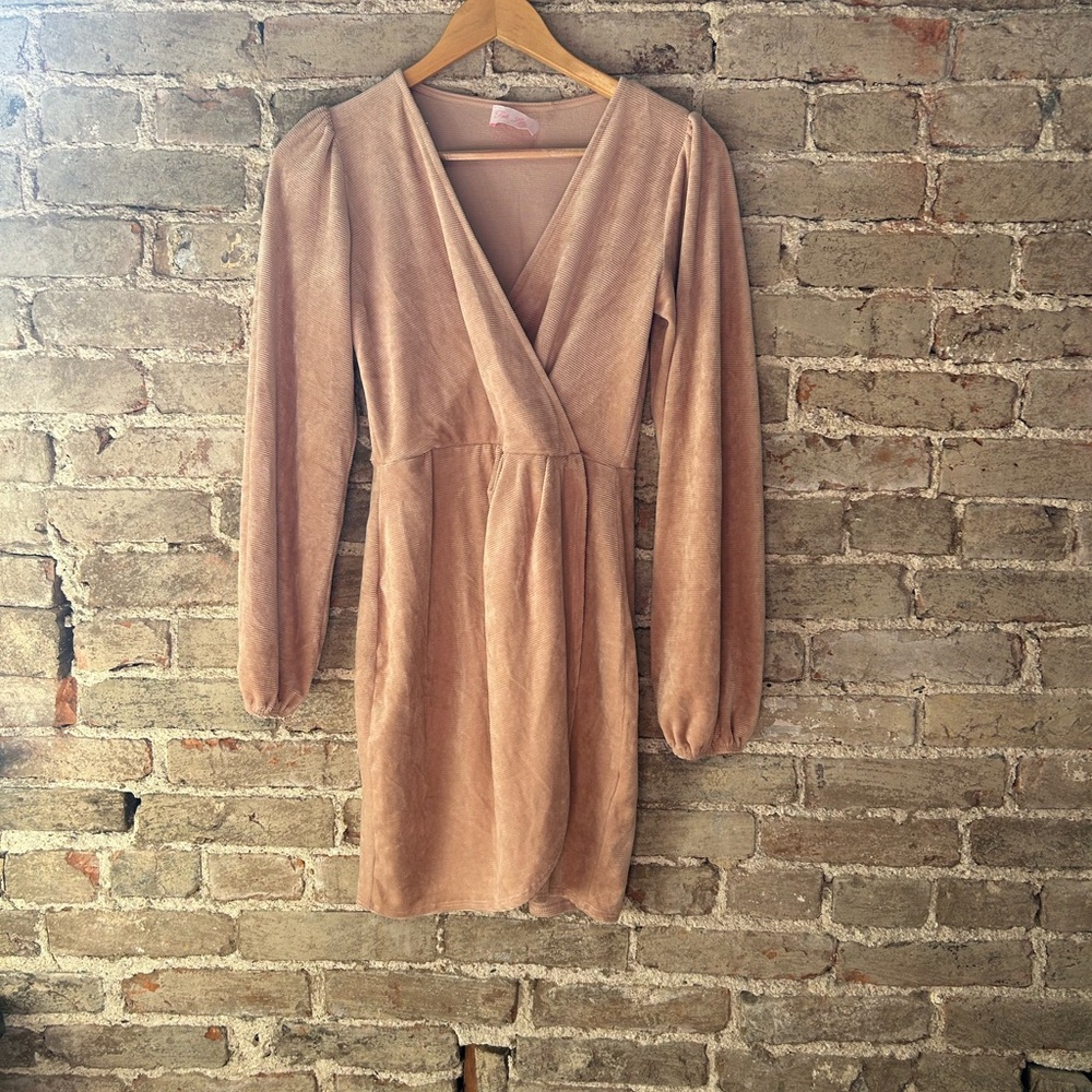 Pink Lily antique pink Long Sleeve Dress